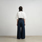 WOMEN　Graphpaper　Selvage Denim Two Tuck Wide Pants / DARK FADE