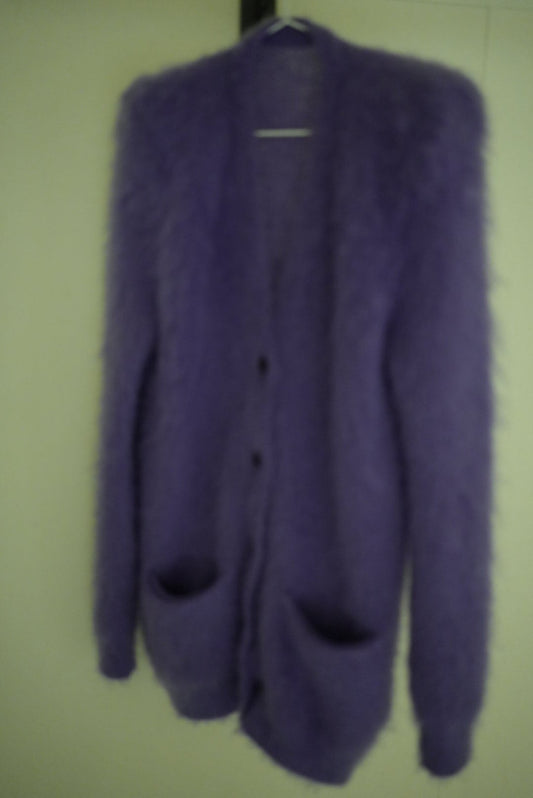 WOMEN　MOON TREE PLANET　Mohair Cardigan purple