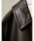 MEN　MAATEE & SONS　LEATHER HALF COAT 裏カシミア