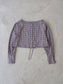 WOMEN　oll/オール　slow off shoulder check shirt