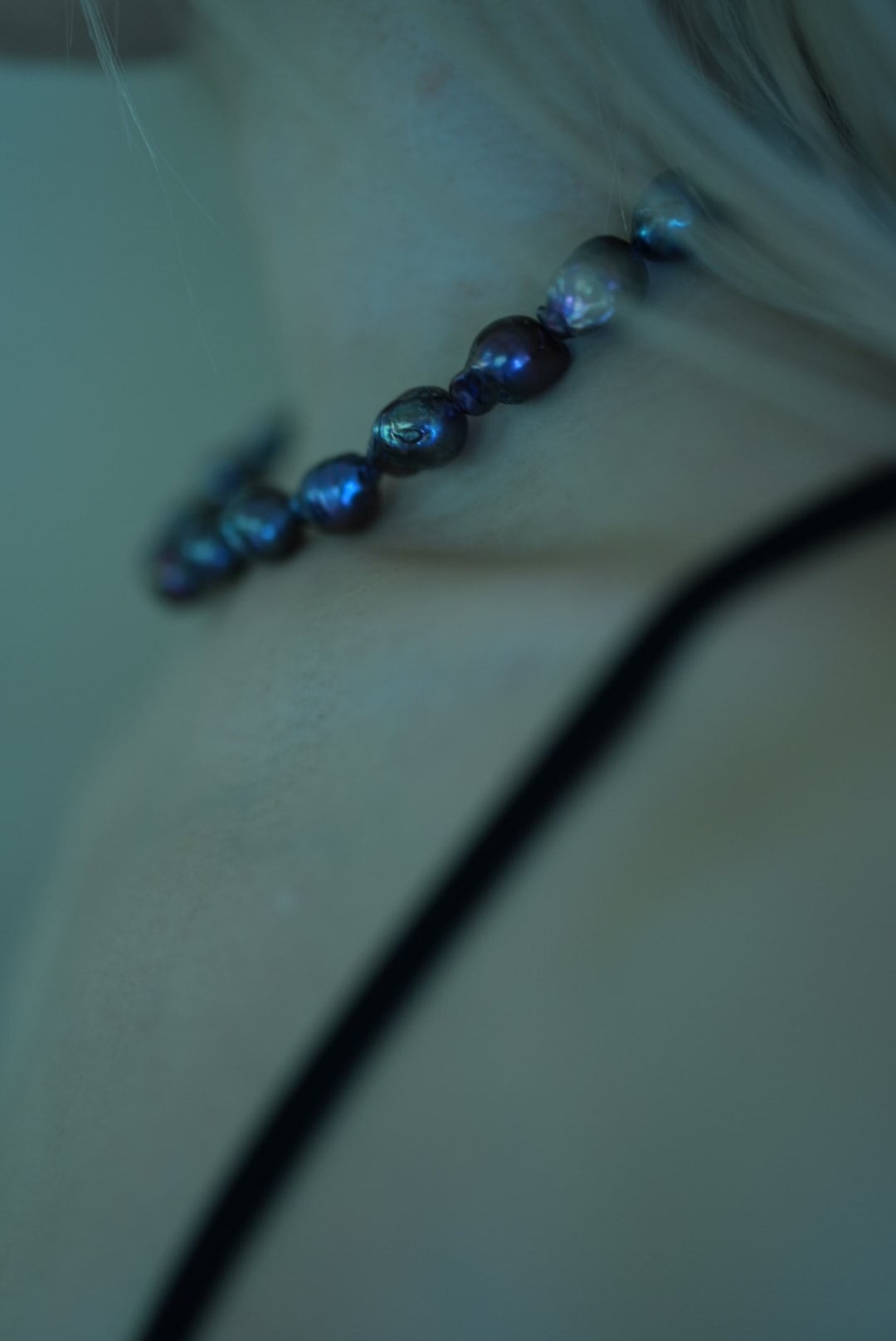 WOMEN　TOO　necklace OWN　black pearl