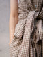 WOMEN　oll/オール　slow off shoulder check shirt