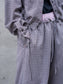 WOMEN　oll/オール　slow check double waist pants