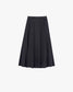 WOMEN　Graphpaper　Wool Ripstop Box Pleats Skirt