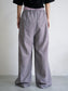 WOMEN　oll/オール　slow check double waist pants