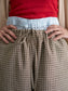 WOMEN　oll/オール　slow check double waist pants