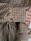 WOMEN　oll/オール　slow off shoulder check shirt