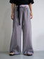 WOMEN　oll/オール　slow check double waist pants