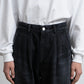 MEN　Graphpaper　Selvage Denim Two Tuck Tapered Pants  BLACK_DARK FADE