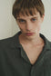 MEN　alvana / アルヴァナ 　LINEN OPEN COLLAR SHIRT