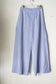 WOMEN　IIROT/イロット　Cotton Stripe Side Tuck Wide Pants