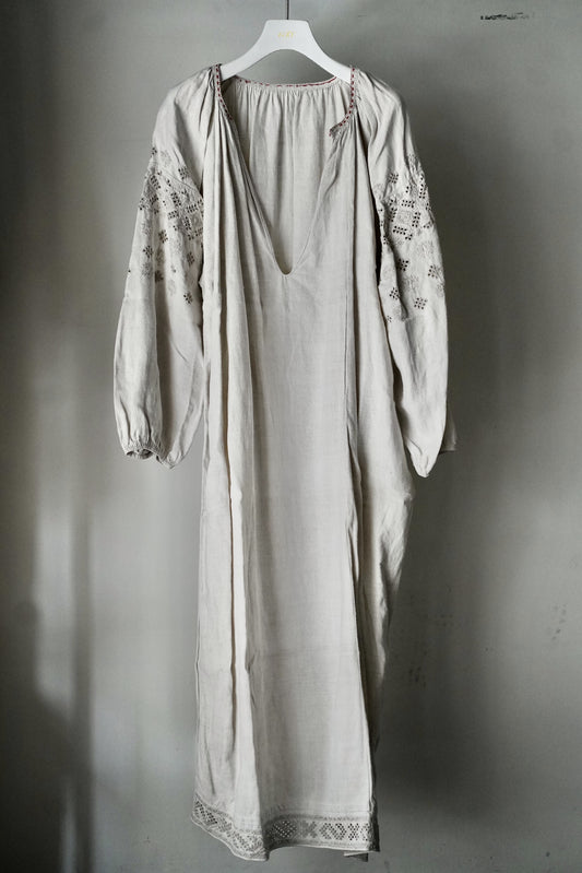 WOMEN　LILY1ST VINTAGE　1920-1930's Ukrainian Embroydered Linen Dress Ⅱ
